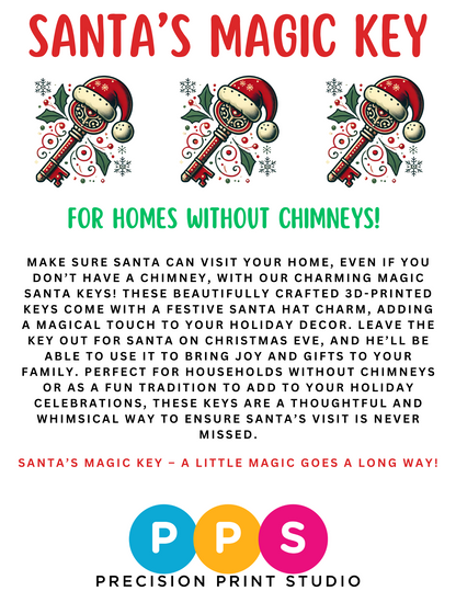 3D-Printed Magic Santa Keys – Unlock the Magic for Homes Without Chimneys